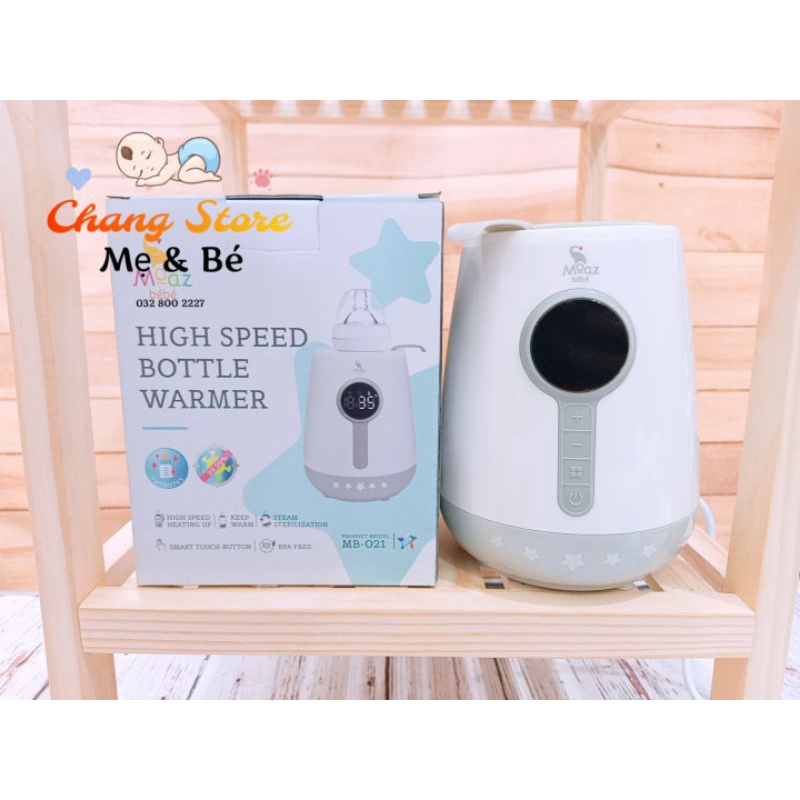 [BẢO HÀNH CHÍNH HÃNG] Máy Hâm Sữa Tiệt Trùng Siêu Tốc Moaz bebe Mb021