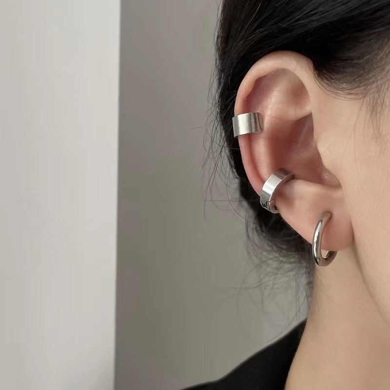 Set Ba Khuyên Kẹp Tai Phong Cách hip hop Thời Trang retro Cá Tính Cho Nam Và Nữ