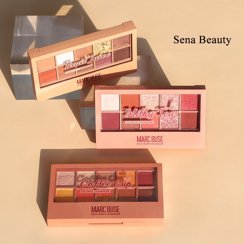 Bảng Phấn Mắt 10 Ô Kèm Cọ Marc Buse Best On My Shadow Bản Dupe Của Clio Pro Eye Palette