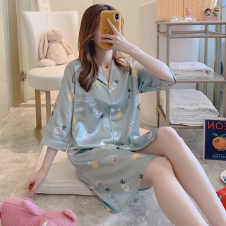 VÁY NGỦ PIJAMA LỤA HÀN - VÁY NGỦ CHẤT LỤA MỀM MỎNG NHẸ
