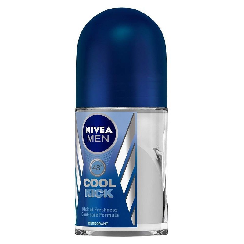 Lăn khử mùi Mát lạnh khô thoáng tức thì Nivea Men Cool Powder 50ml - Hàng Chính Hãng