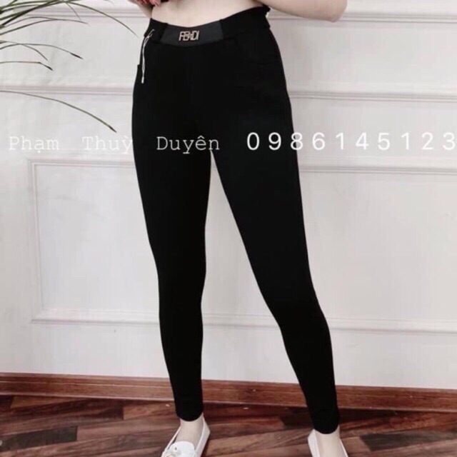 (XẢ HÀNG) QUẦN LEGGING PHA CẠP CHUN SANG CHẢNH