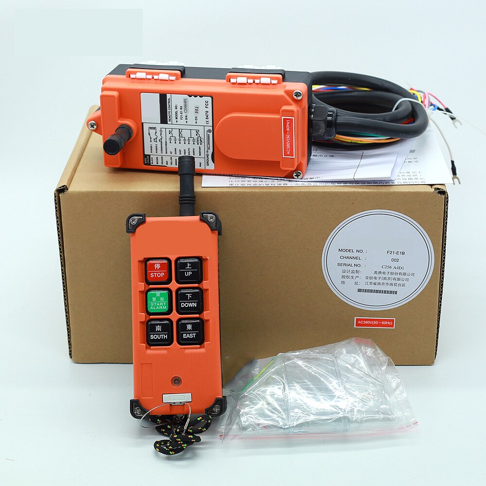 Bộ Điều Khiển Từ Xa Không Dây Công Nghiệp AC 220V 380V 110V DC 12V 24V 1 Bộ Thu Phát Tín Hiệu