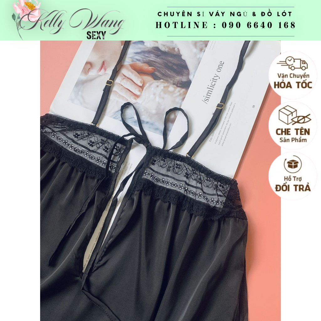 🌹HOT 🌹Sx541 váy ngủ sexy kèm chip -đầm ngủ gợi cảm cao cấp -KELLYWANG