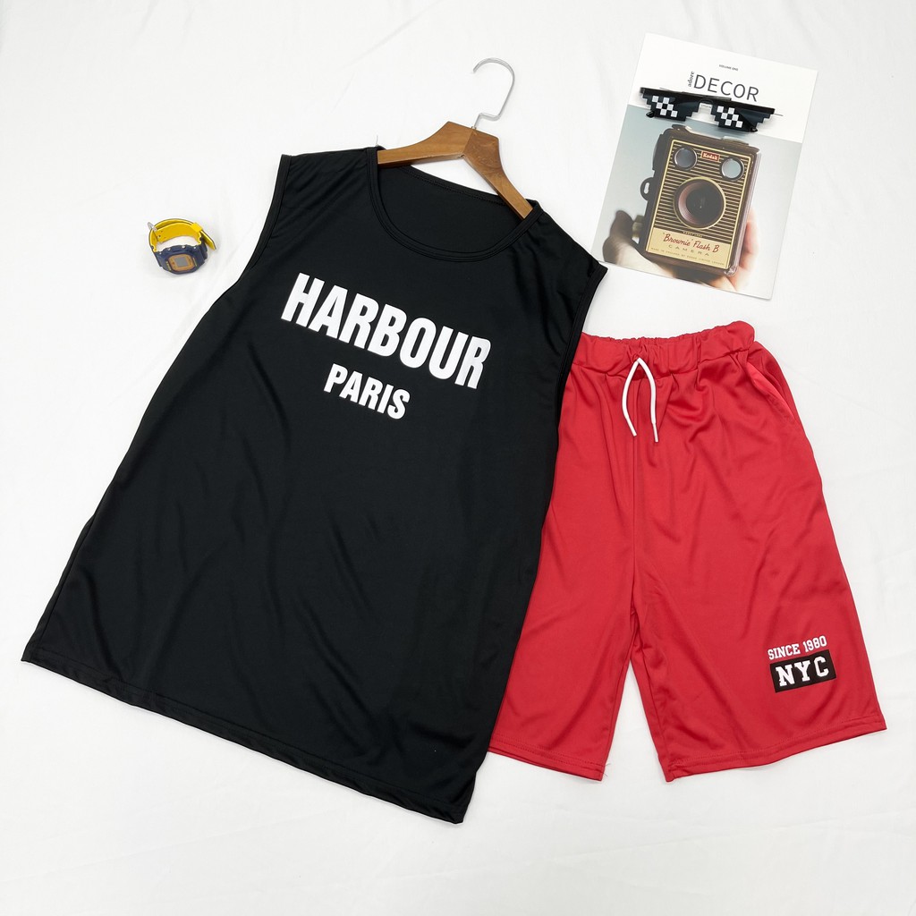 SET BỘ THỂ THAO NAM SÁT NÁCH IN CHỮ HARBOUR | BigBuy360 - bigbuy360.vn