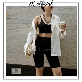 ⚡ freeship ⚡ quần legging lửng đùi nữ nâng mông, quần thun ôm siêu co giãn lưng cao