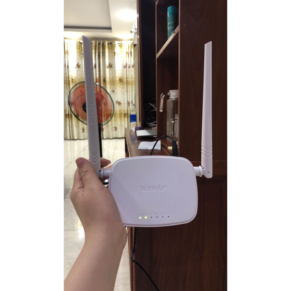 Bộ Phát Sóng Wifi Router Chuẩn N 300Mbps Tenda N301 - 2 Râu