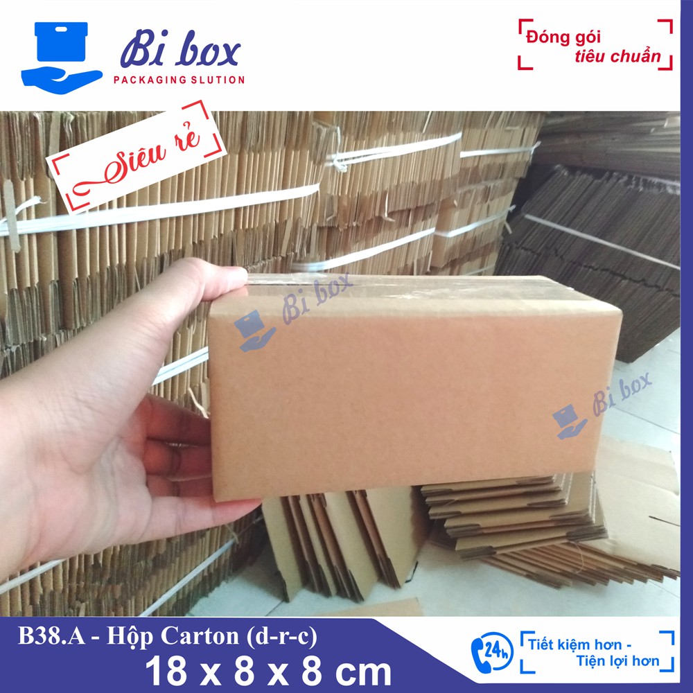 Combo 20 hộp giấy 18x8x8 - thùng hộp carton đóng hàng