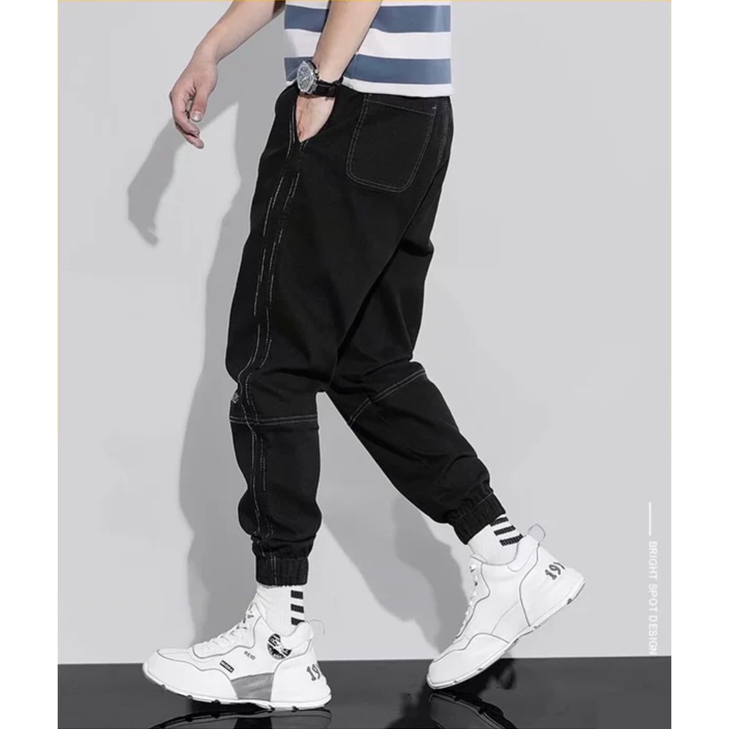 Quần Jean nam New Model Edo Menswear thêu sườn, dáng đẹp, co dãn nhẹ - xu hướng thời trang 2022