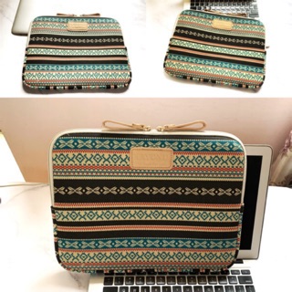 Túi chống sốc Laptop, Macboock cao cấp hoạ tiết thổ cẩm sọc đen
