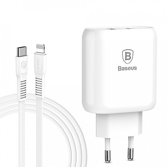 Bộ sạc nhanh Baseus Bojure Type C PD + U Quick charge 32W iPhone / IPad / MacBook chính hãng / MuaLeGiaRe