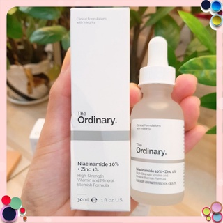 [CHÍNH HÃNG] Tinh chất The Ordinary Niacinamide 10% + Zinc 1% giảm mụn 30ml Chính Hãng