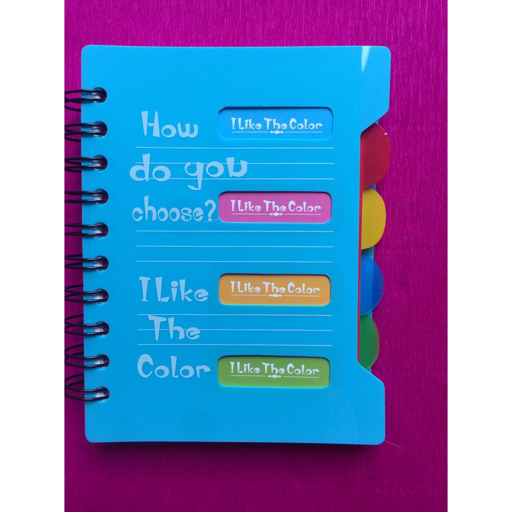 Sổ lò xo có phân trang khổ a6 kích thước 10x15cm 250 trang