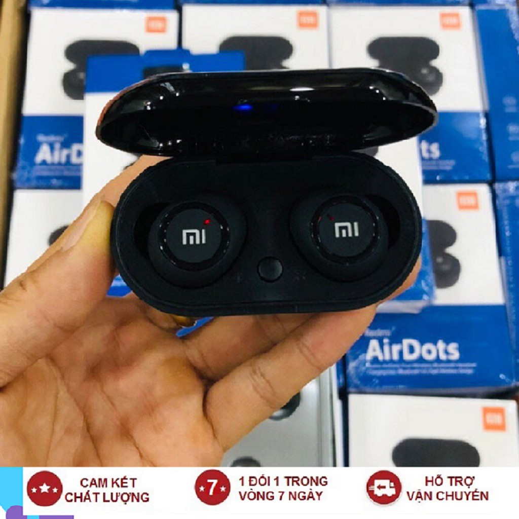 Tai Nghe Bluetooth Chính hãng Xiaomi  Redmi AirDots 2 Đen 5.0 TWS Có Đốc Sạc Pin trâu 💥HOT💥