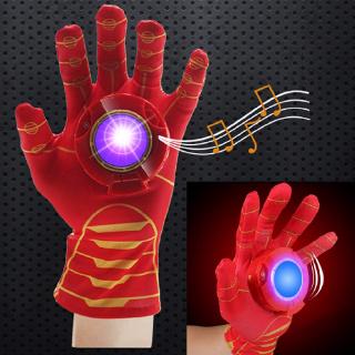 Găng tay hóa trang nhân vật iron man có đèn cho bé trai