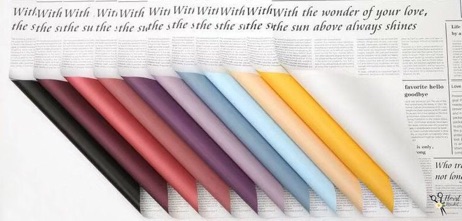 20 tờ Giấy gói hoa 2 mặt báo (chọn màu)