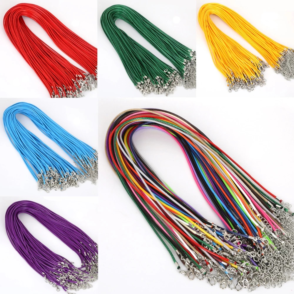 Bộ 10 Dây Da Bện Nhiều Màu Sắc Dùng Làm Trang Sức Diy