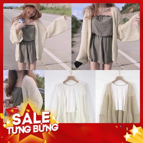 ÁO KHOÁC CARDIGAN DỆT KIM LEN MỎNG ULZZANG -Hàng nhập khẩu