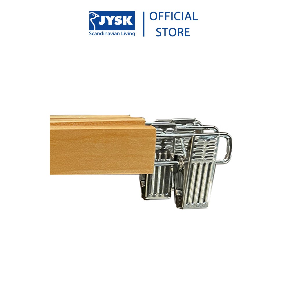Bộ 3 móc kẹp quần váy | JYSK Sigfrid | gỗ tự nhiên | R33xD1.2xC12cm