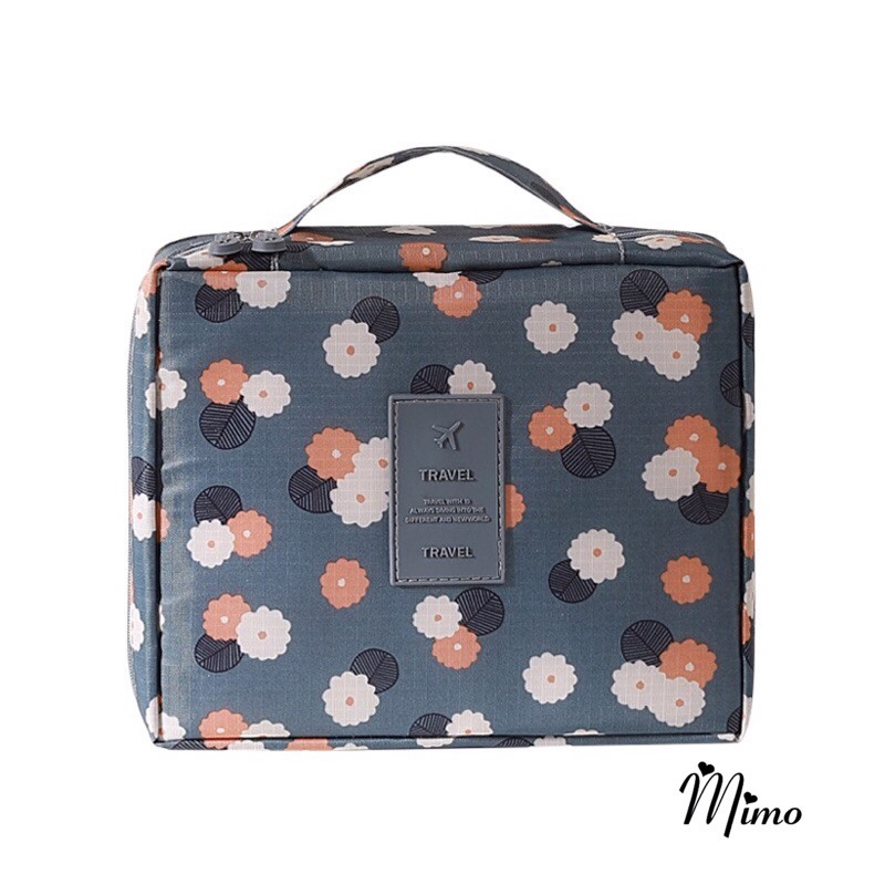 Túi đựng mỹ phẩm chống nước đựng đồ cá nhân du lịch, dụng cụ trang điểm vải dày dặn tiện lợi mang du lịch