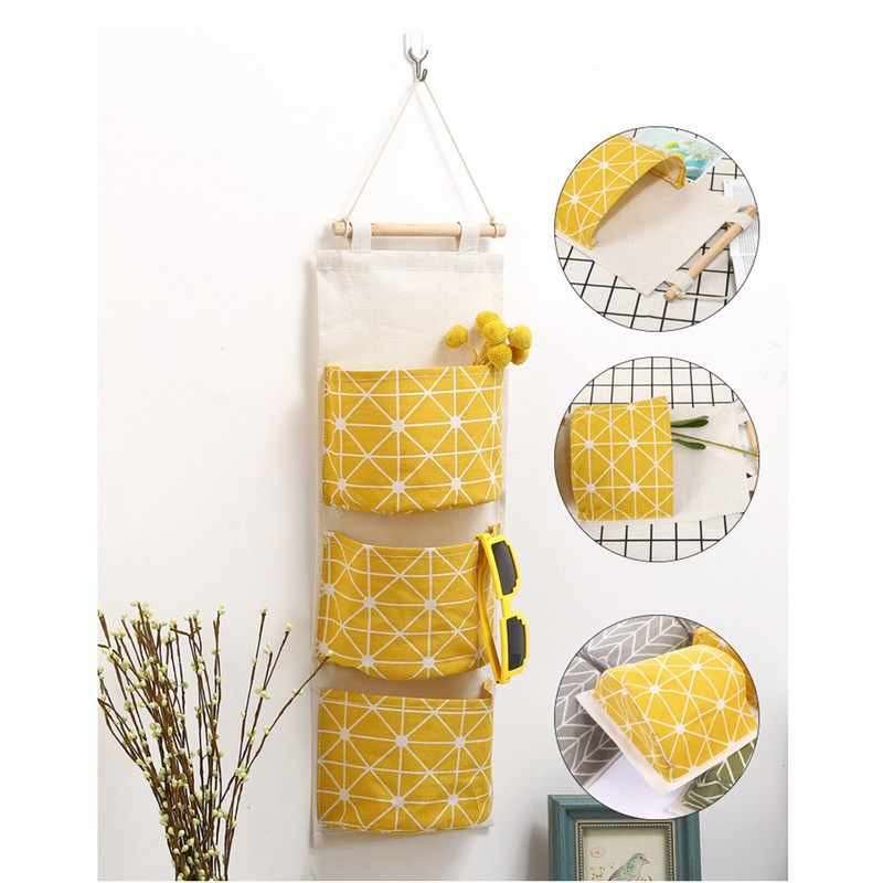 Túi Vải Treo Tường Đựng Đồ Tiện Dụng,Trang Trí Dọn Dẹp Nhà Cửa Gọn Gàng Gia Dụng Tiện ích