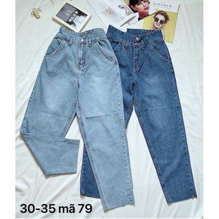 Quần baggy jean nữ ✈️ FREESHIP ✈️ Quần baggy jean nữ lưng cao size đại từ 55kg đến 80kg hàng VNXK MS79 bigsize 2KJean