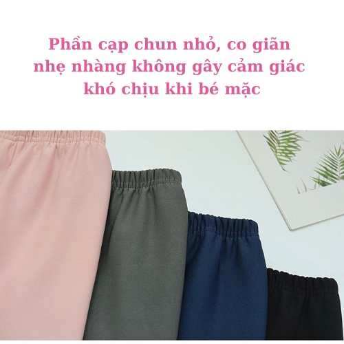 Quần legging cho bé gái, quần dài lót nỉ nhung ấm áp Xuân Cường Kids size từ 9-25kg