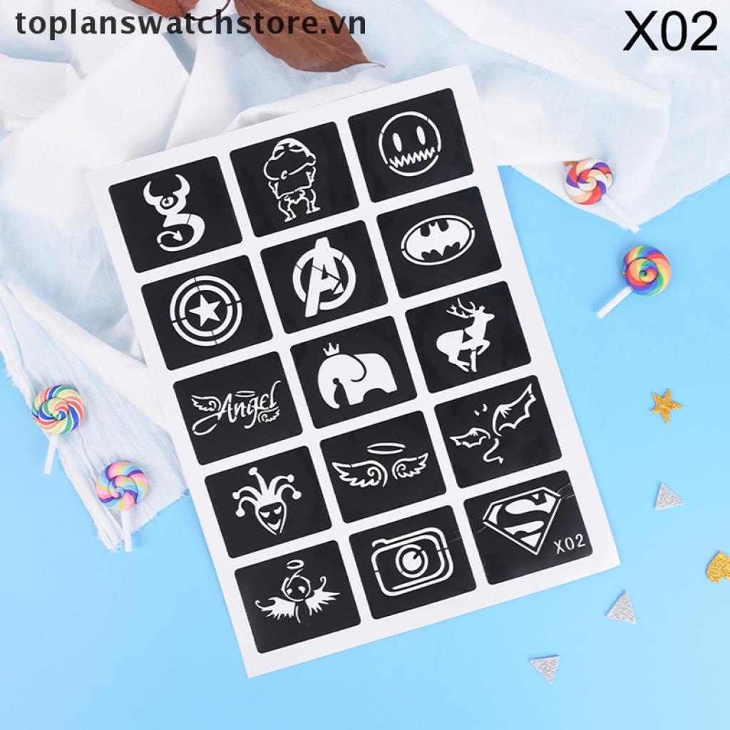 Set 10 / 15 Tấm Hình Xăm Dán Nghệ Thuật Cỡ Nhỏ 11Mm