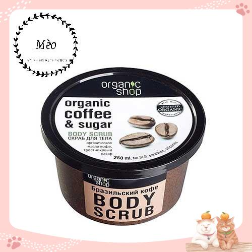 Tẩy da chết Cafe Organic Body Scrub