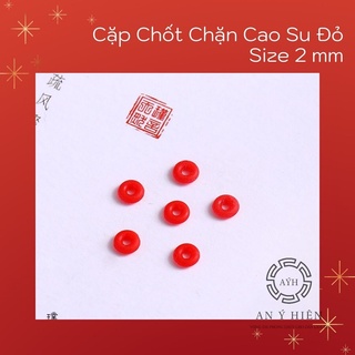 Chốt chặn cao su đỏ 2 cặp
