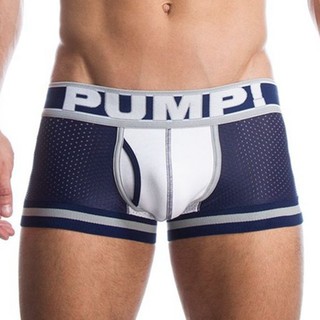 Quần lót boxer PUMP màu trơn quyến rũ thời trang cho nam