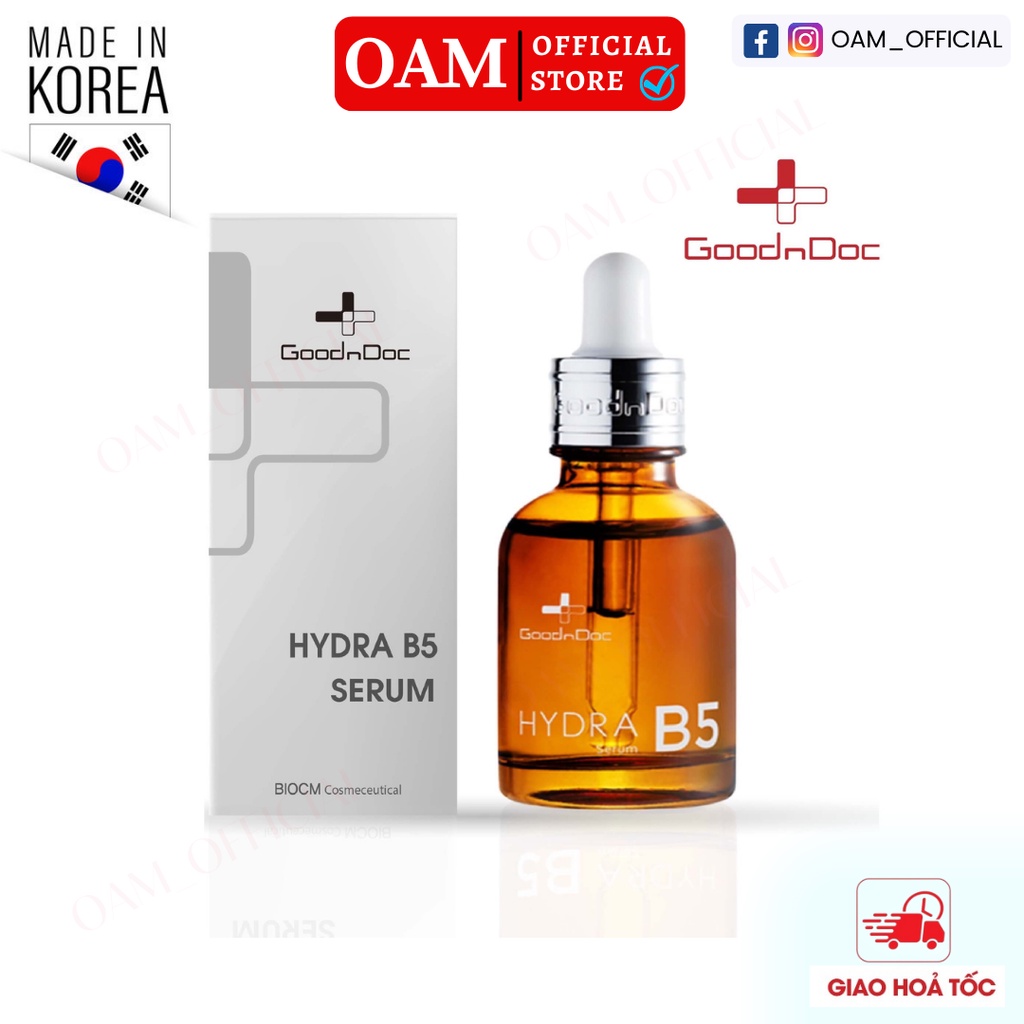 Serum B5 GoodnDoc B5 Hydra Dưỡng Ẩm, Phục Hồi, làm dịu da, làm trắng da, cấp nước