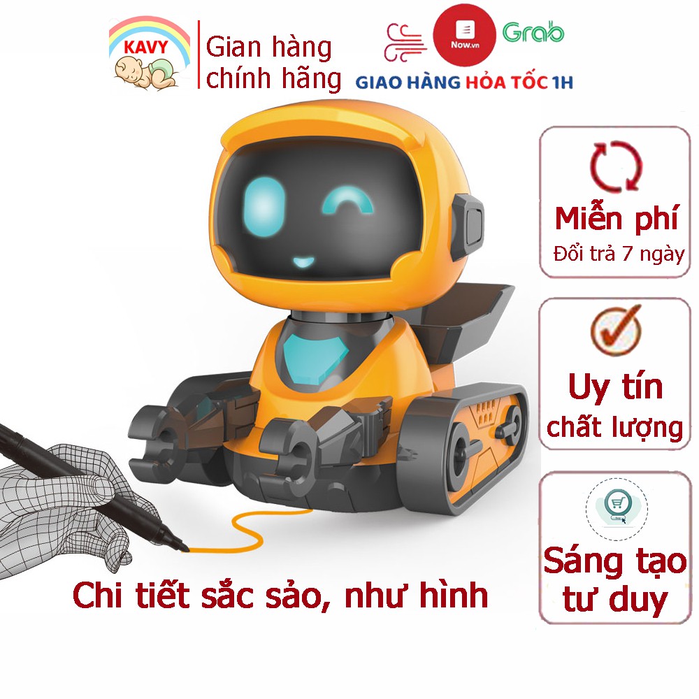 Đồ chơi Robot điều khiển đi theo đường nét vẽ thú vị, chất liệu an toàn, sáng tạo và độc đáo- KAVY