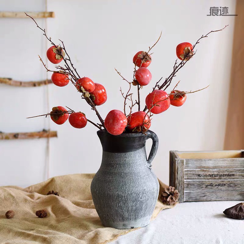 Cành hồng giả, quả hồng trang trí nhà cửa ngày Tết - cutam.homedecor