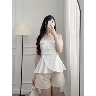 Gemma Top-Áo quây ngực kiểu bèo