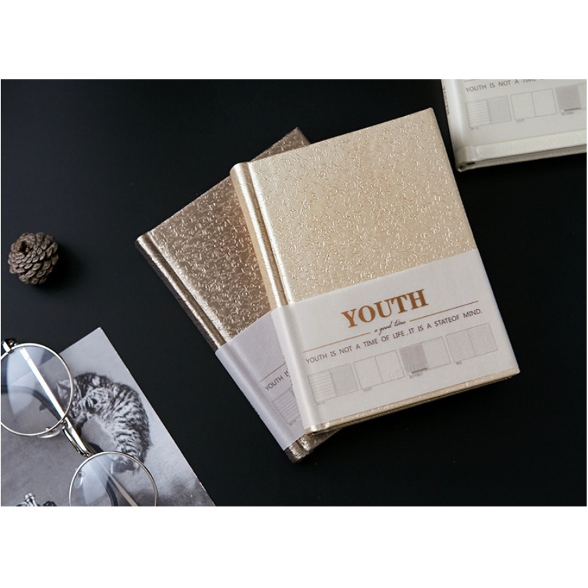 Sổ kế hoạch BULLET JOURNAL bìa nhũ cứng trẻ trung hiện đại. Sổ planner kích cỡ A6/ 192 trang