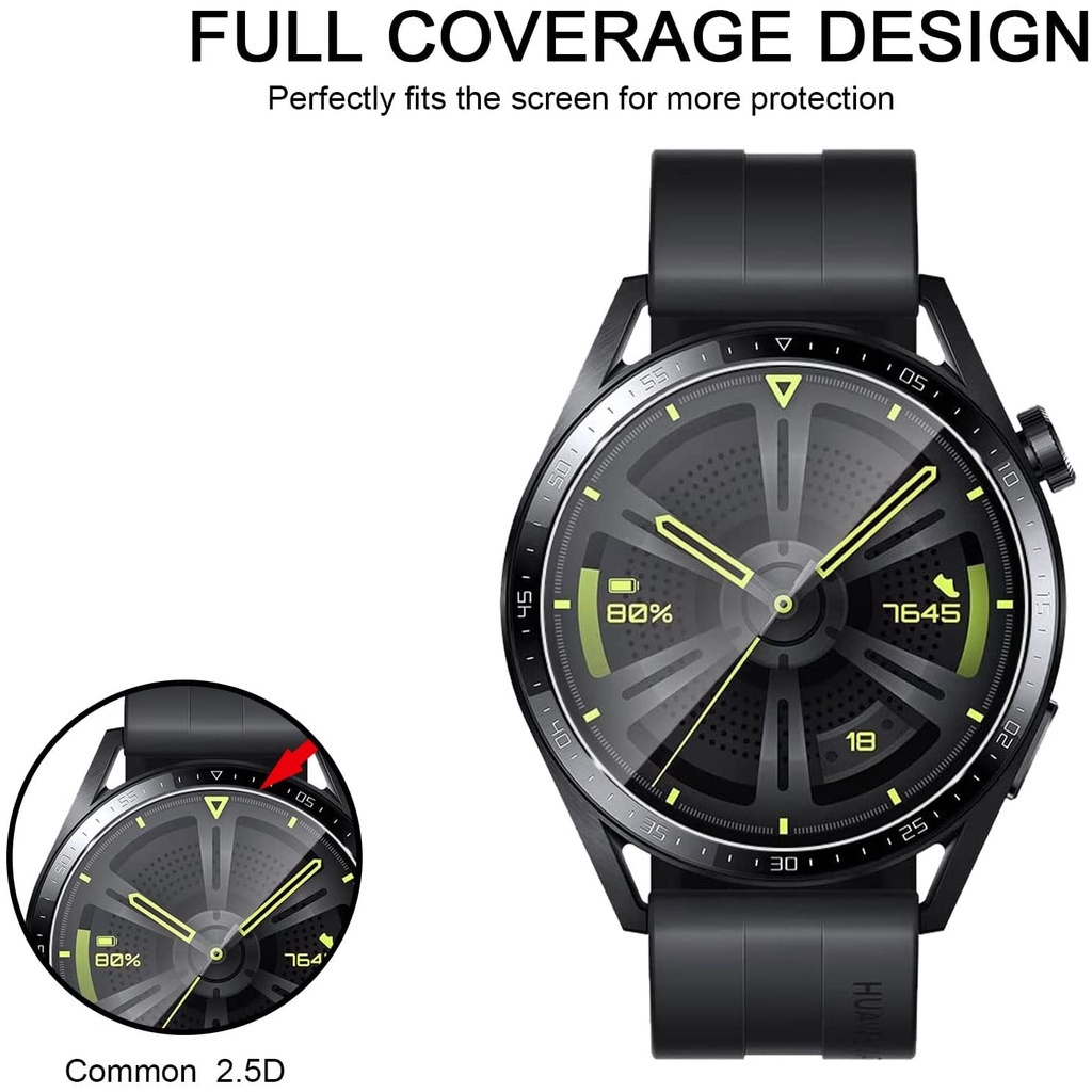 Set 3 Miếng Dán Cường Lực Cho Đồng Hồ Huawei Watch GT 3 46mm Ốp