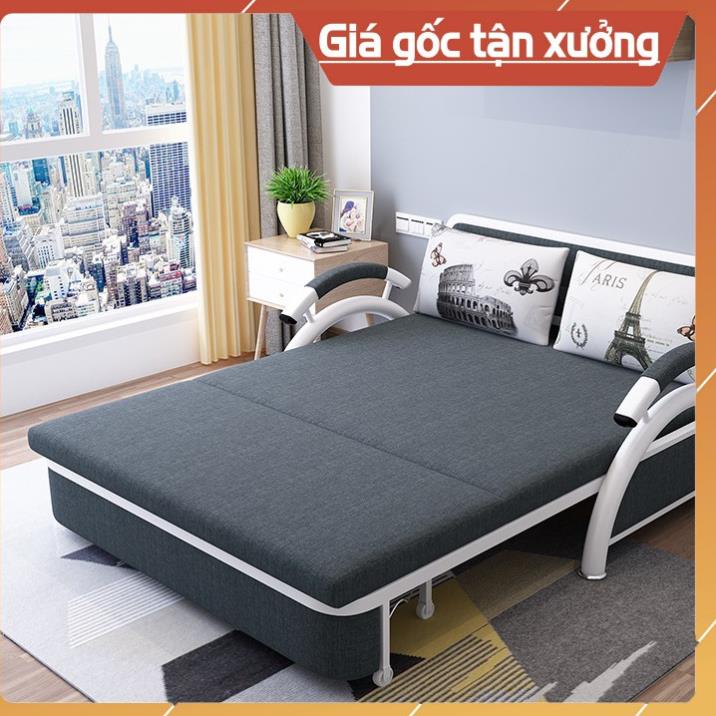 Ghế sofa giường thông minh, Giường sofa đa năng gấp gọn thành ghế. (tặng kèm 2 gối ôm) KT: 1m6 x 1m9 - MS147-2