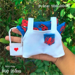 Outfit doll set yếm cho doll 15-20cm hàng sẳn