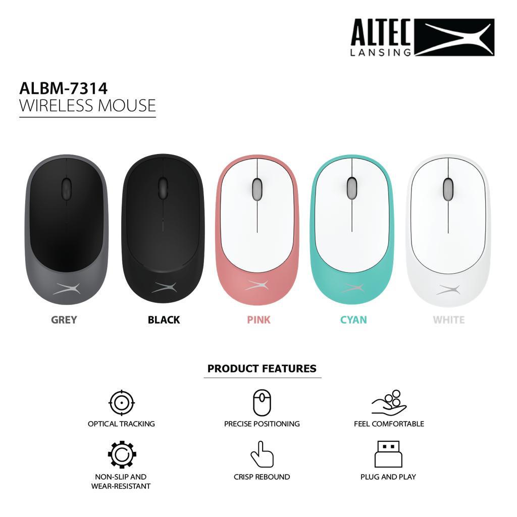 Chuột không dây Wireless ALTEC ALBM 7314 siêu mỏng- HÀNG CHÍNH HÃNG 100%