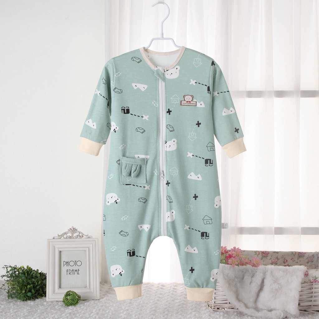 Túi Ngủ Vải Cotton Giữ Ấm Cho Bé Trong Phòng Máy Điều Hòa