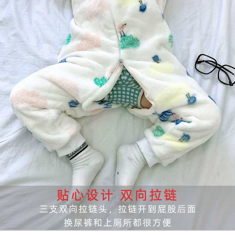 Túi Ngủ Vải Flannel Không Đường May Thiết Kế Dễ Thương Cho Bé