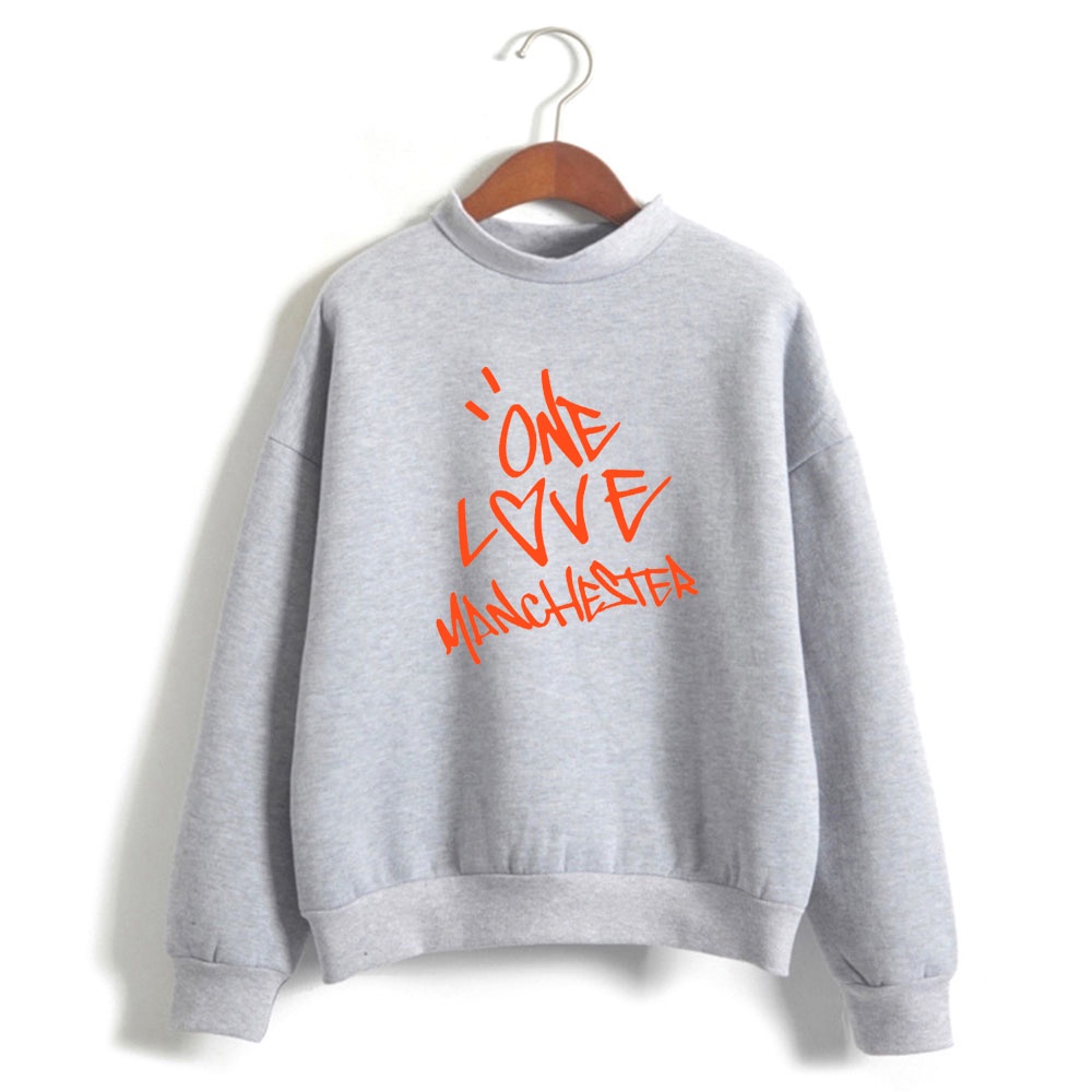 Áo Thun Sweater In Chữ ONE LOVE MANCHESTER Mùa Đông Mới Bán Chạy 2022 Cho Nữ
