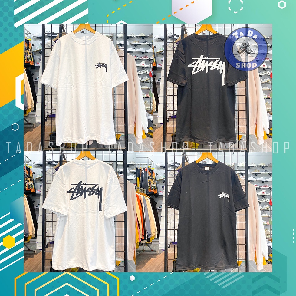 Áo Phông oversize STUSSY BASIC Nam Nữ ảnh thật