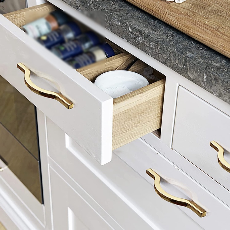 Set 6 Tay Nắm Ngăn Kéo Tủ Bằng Nhôm Kích Thước 128mm