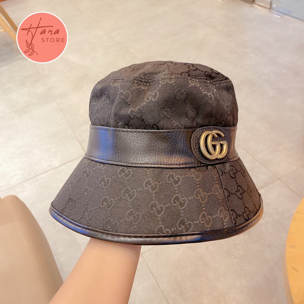 MŨ BUCKET GC RETRO, HÀNG QUẢNG CHÂU 2 LỚP, MŨ DÀY ĐẸP, FULL TAG, LOGO THỜI TRANG, MŨ PHÙ HỢP CẢ NAM VÀ NỮ