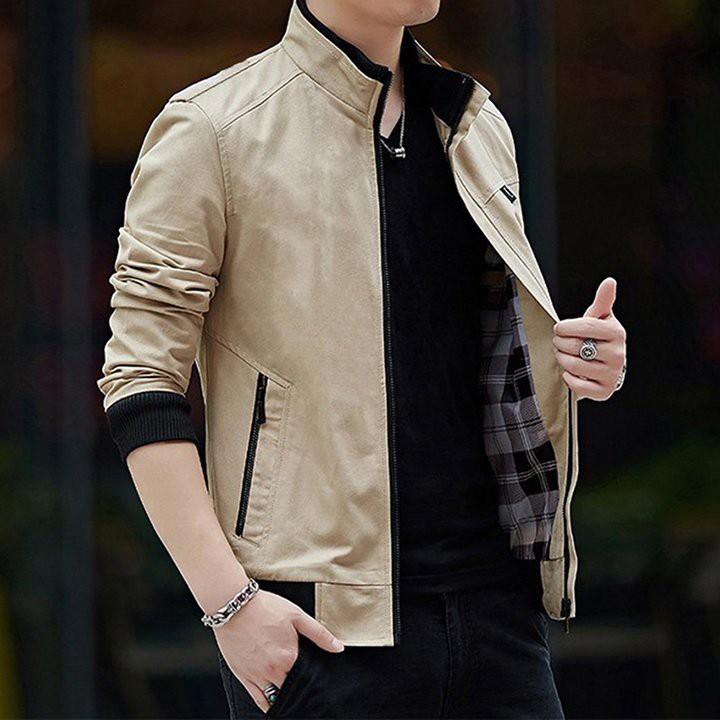 ÁO KHOÁC KAKI NAM CARO PHONG CÁCH HÀN QUỐC