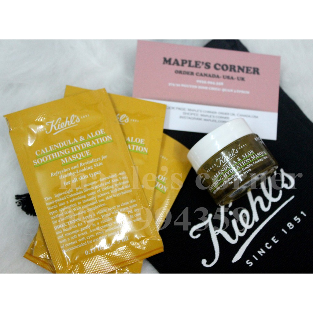 Mặt nạ hoa cúc Kiehls MASK CALENDULA & ALOE 5ml