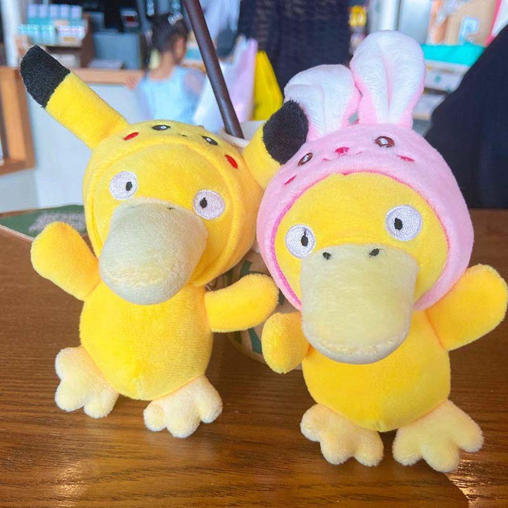 LANFY Móc Chìa Khóa Xe Hơi Hình Pikachu / Vịt Vàng / Ếch Dễ Thương Sáng Tạo Dành Cho Nữ Giá Đỡ