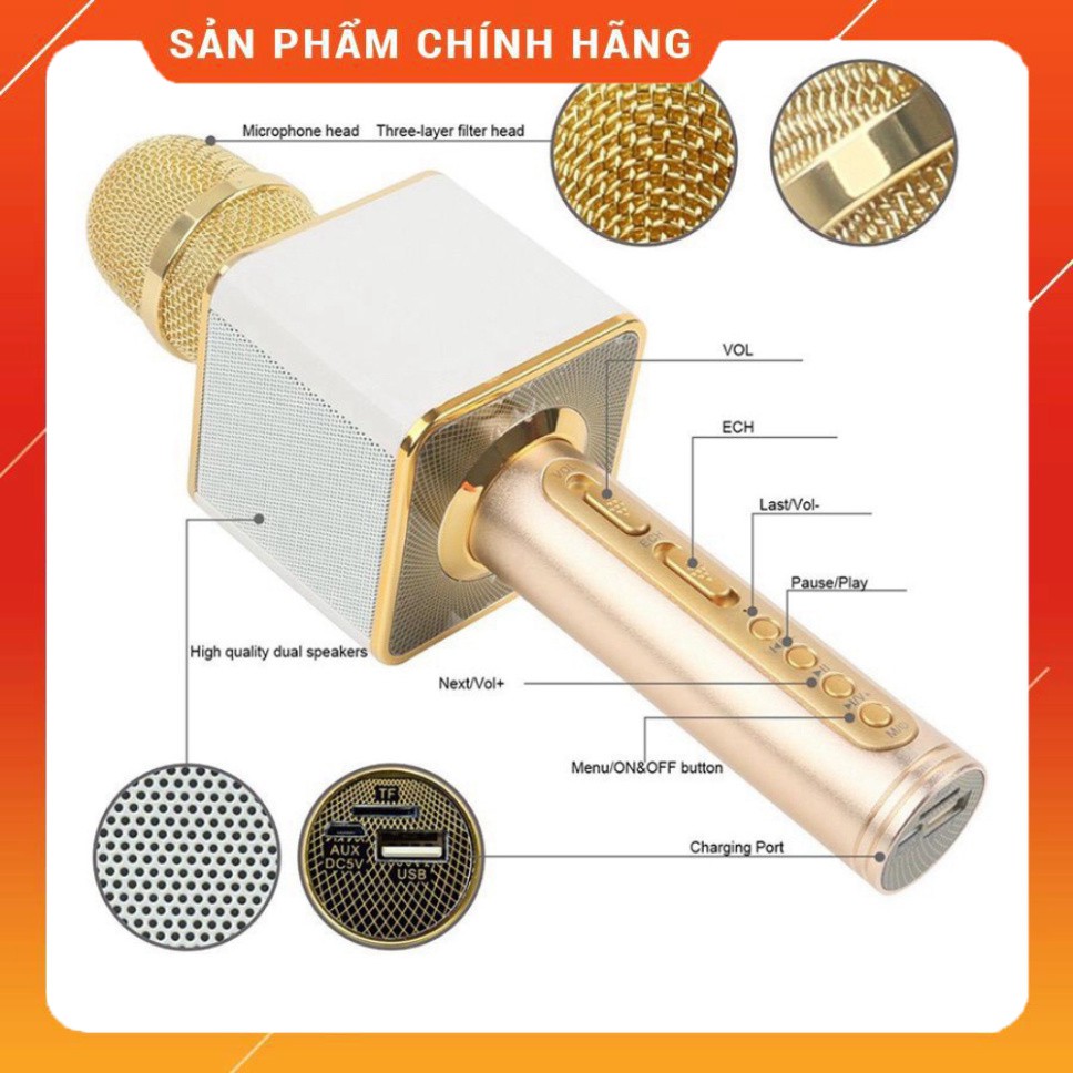⚡FREE SHIP⚡ MICRO Không Dây Cầm Tay SD 08 - Mic karaoke Không Dây MINI Bảo Hành 6 Tháng